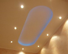 натяжные потолки с подсветкой фото в коридоре